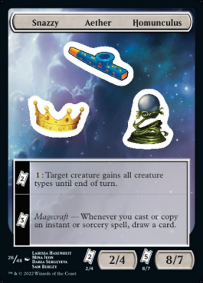 Snazzy Aether Homunculus [Unfinity Stickers] | Chromatic Games