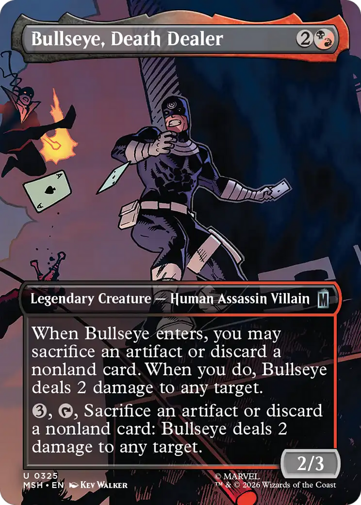 Bullseye, Death Dealer (Borderless) [Marvel Super Heroes] | Chromatic Games