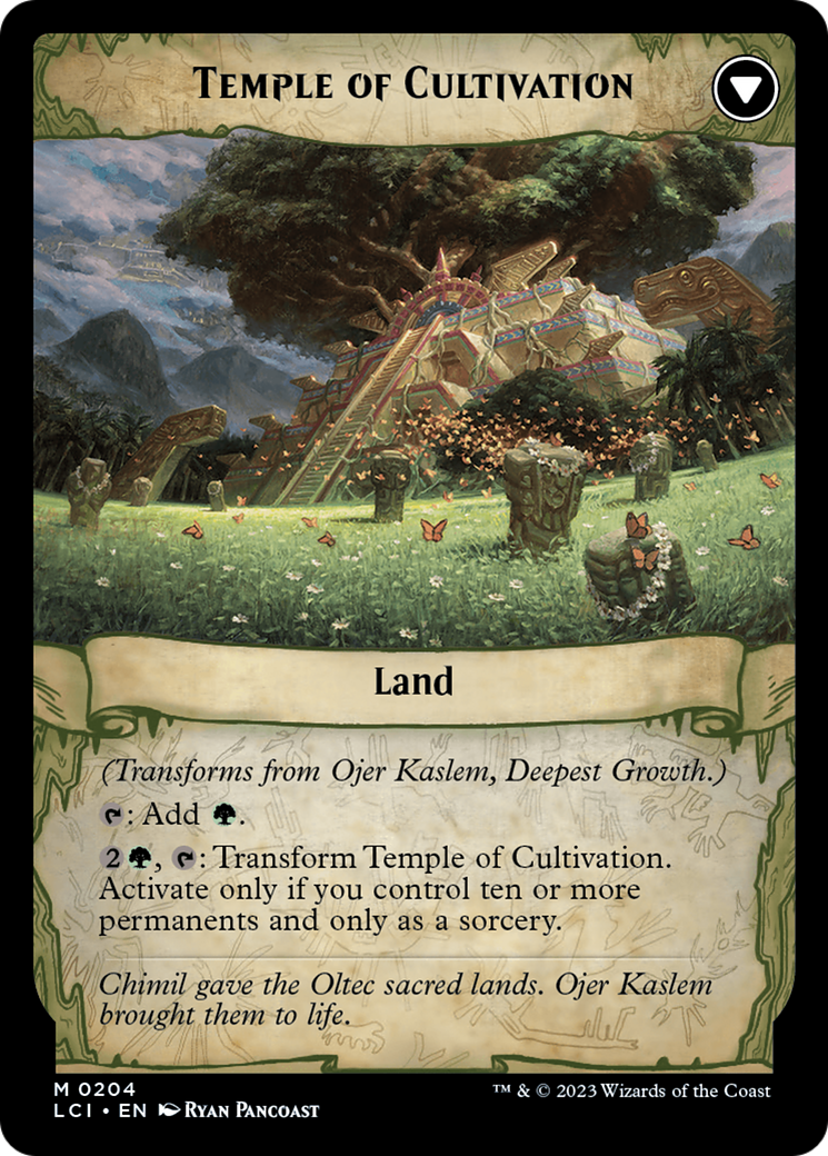 Ojer Kaslem, Deepest Growth // Temple of Cultivation [The Lost Caverns of Ixalan Prerelease Cards] | Chromatic Games