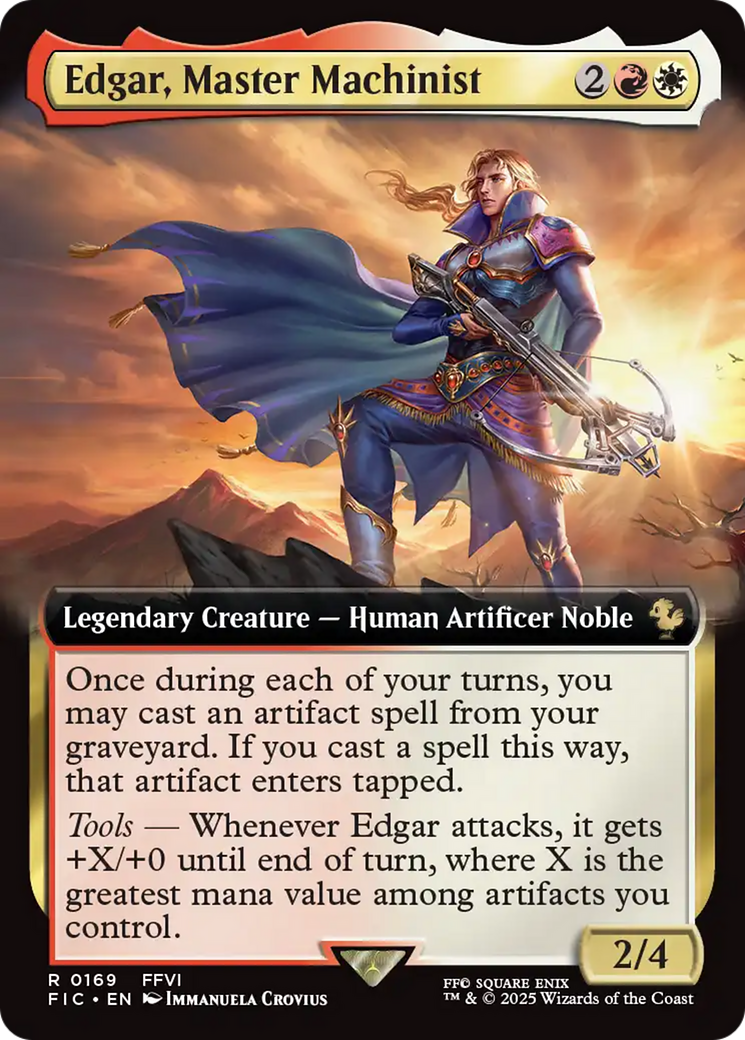 Edgar, Master Machinist (Extended Art) [FINAL FANTASY Commander] | Chromatic Games