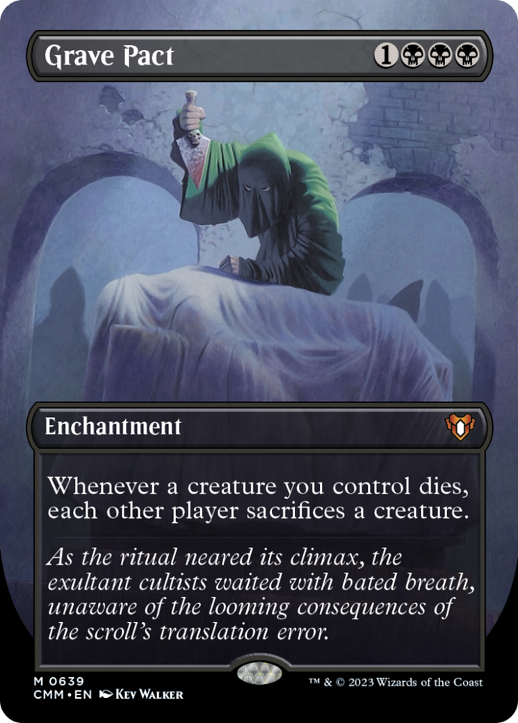 Grave Pact (Borderless Alternate Art) [Commander Masters] | Chromatic Games