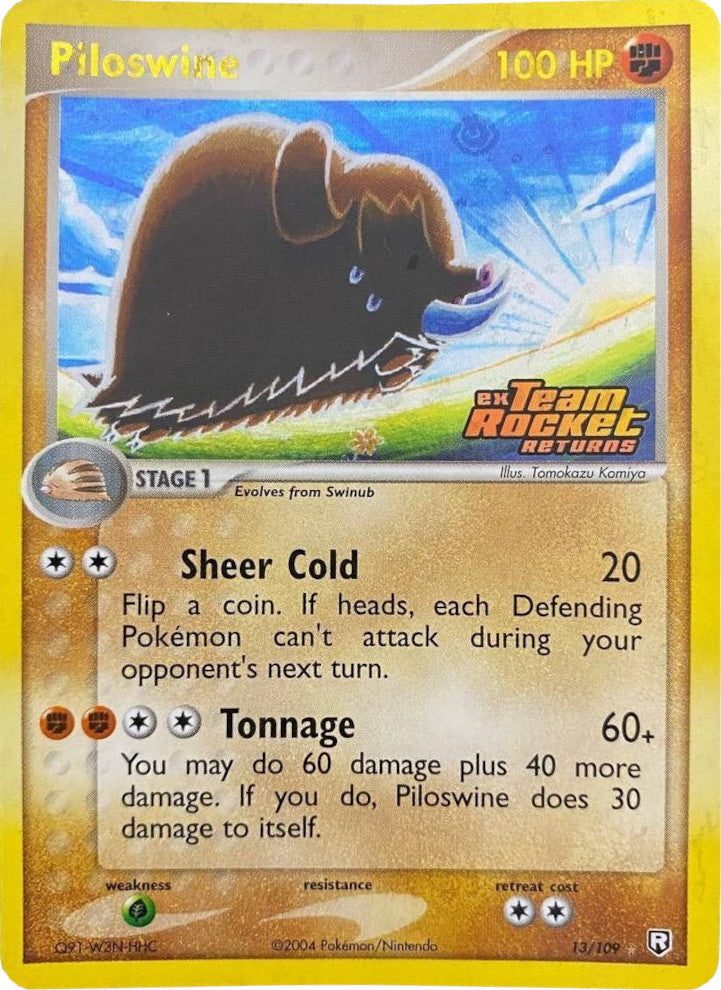 Piloswine (13/109) (Stamped) [EX: Team Rocket Returns] | Chromatic Games