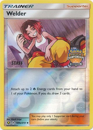 Welder (189a/214) (Regional Championship Promo Staff) [Sun & Moon: Unbroken Bonds] | Chromatic Games