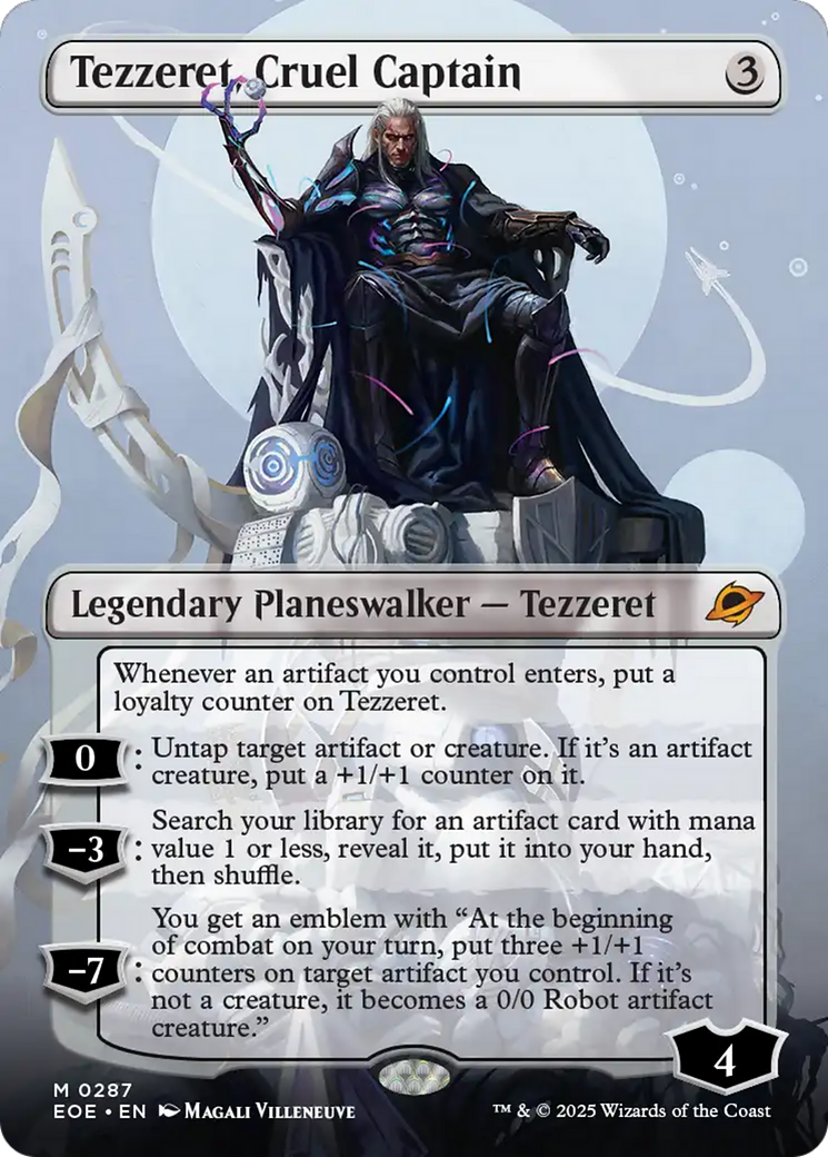 Tezzeret, Cruel Captain (Borderless) [Edge of Eternities] | Chromatic Games