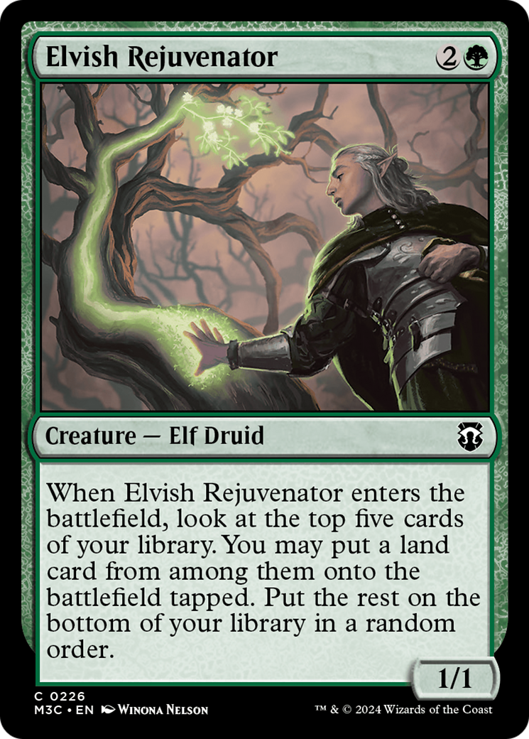 Elvish Rejuvenator (Ripple Foil) [Modern Horizons 3 Commander] | Chromatic Games