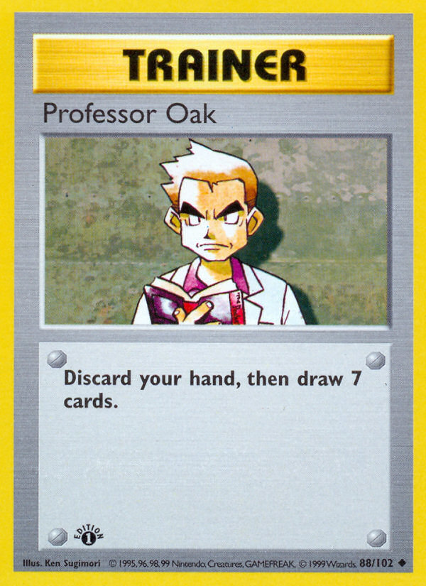 Professor Oak (88/102) (Shadowless) [Base Set 1st Edition] | Chromatic Games