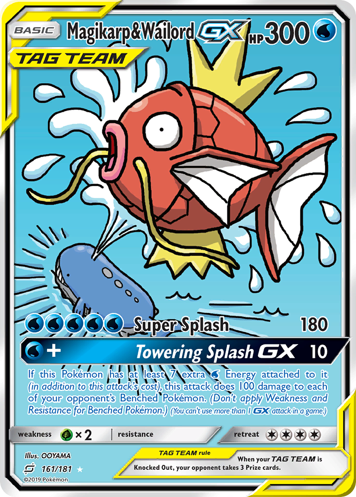 Magikarp & Wailord GX (161/181) [Sun & Moon: Team Up] | Chromatic Games