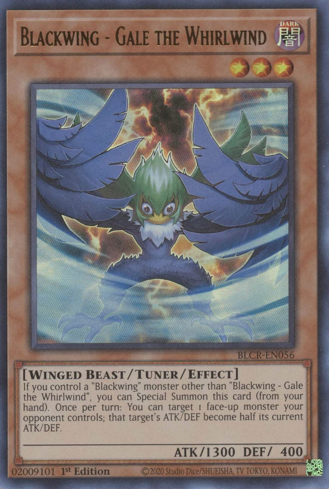 Blackwing - Gale the Whirlwind [BLCR-EN056] Ultra Rare | Chromatic Games