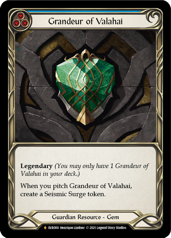 Grandeur of Valahai [EVR000] (Everfest)  1st Edition Cold Foil | Chromatic Games