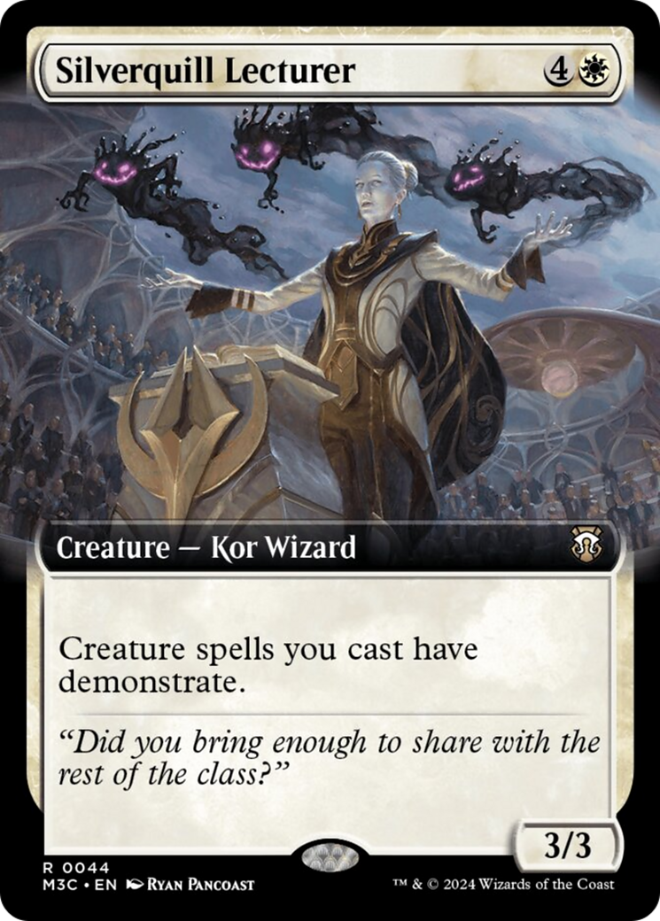 Silverquill Lecturer (Extended Art) [Modern Horizons 3 Commander] | Chromatic Games