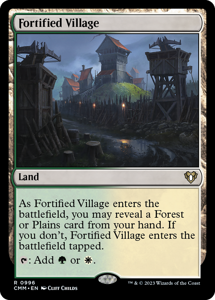 Fortified Village [Commander Masters] | Chromatic Games