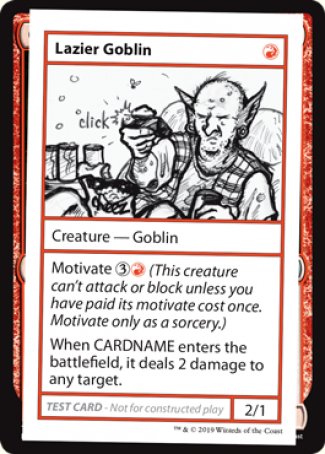 Lazier Goblin (2021 Edition) [Mystery Booster Playtest Cards] | Chromatic Games