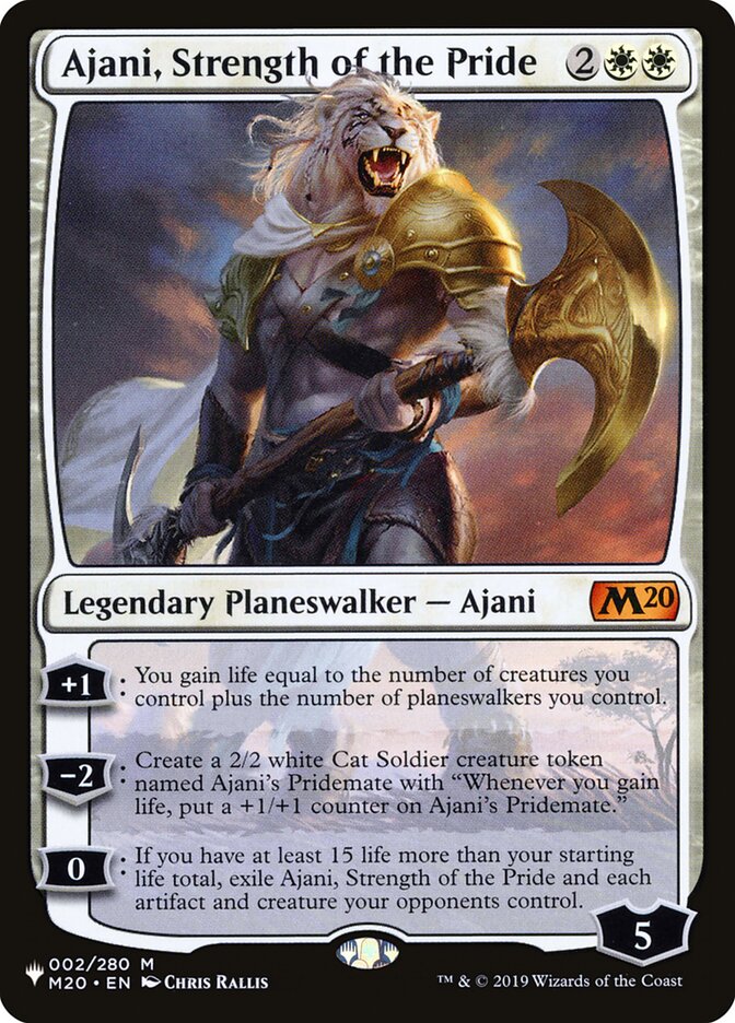 Ajani, Strength of the Pride [The List] | Chromatic Games