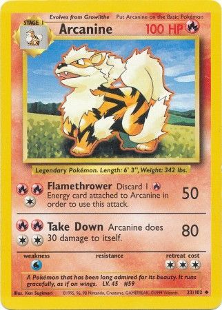 Arcanine (23/102) [Base Set Unlimited] | Chromatic Games