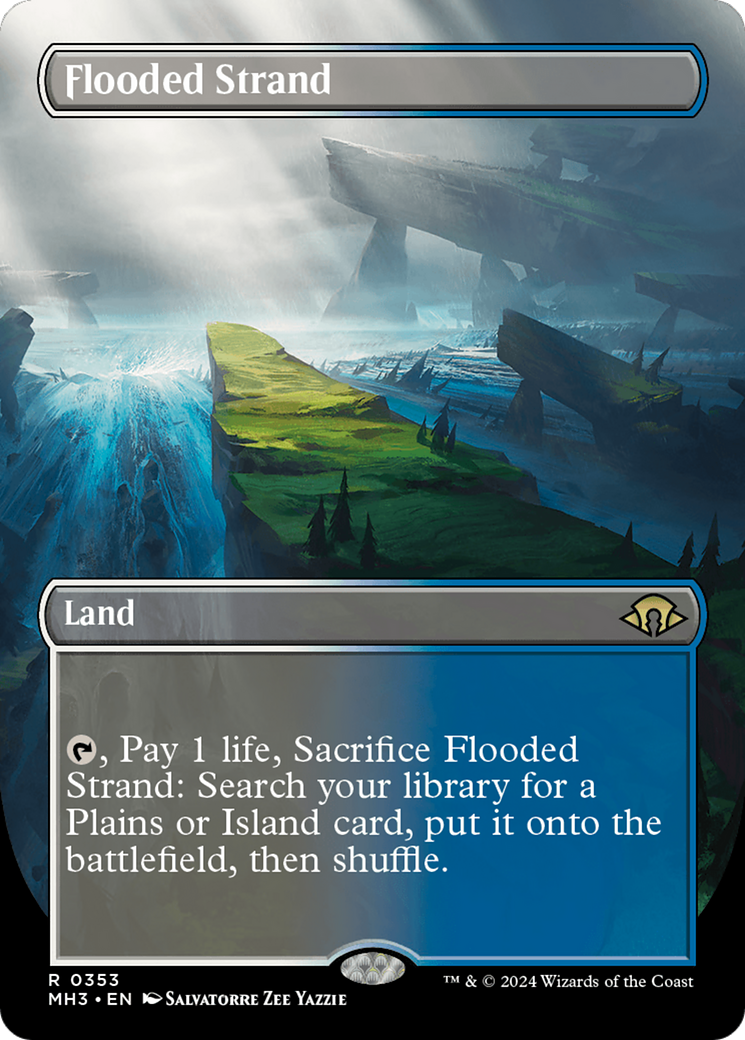 Flooded Strand (Borderless) [Modern Horizons 3] | Chromatic Games