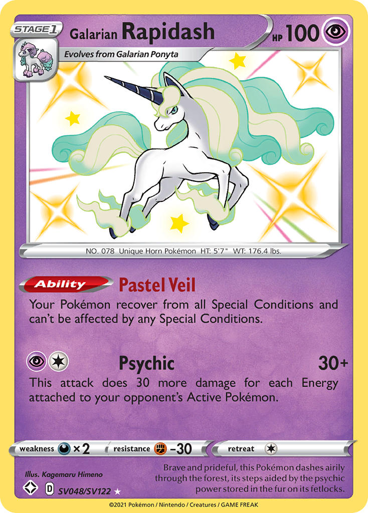 Galarian Rapidash (SV048/SV122) [Sword & Shield: Shining Fates] | Chromatic Games