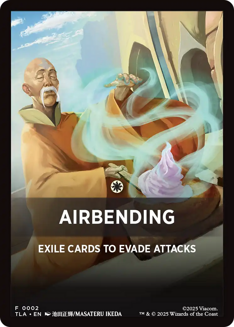 Airbending Theme Card [Avatar: The Last Airbender Tokens] | Chromatic Games
