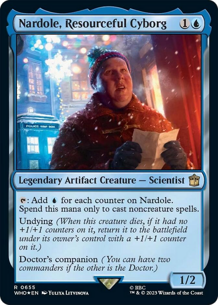 Nardole, Resourceful Cyborg (Surge Foil) [Doctor Who] | Chromatic Games