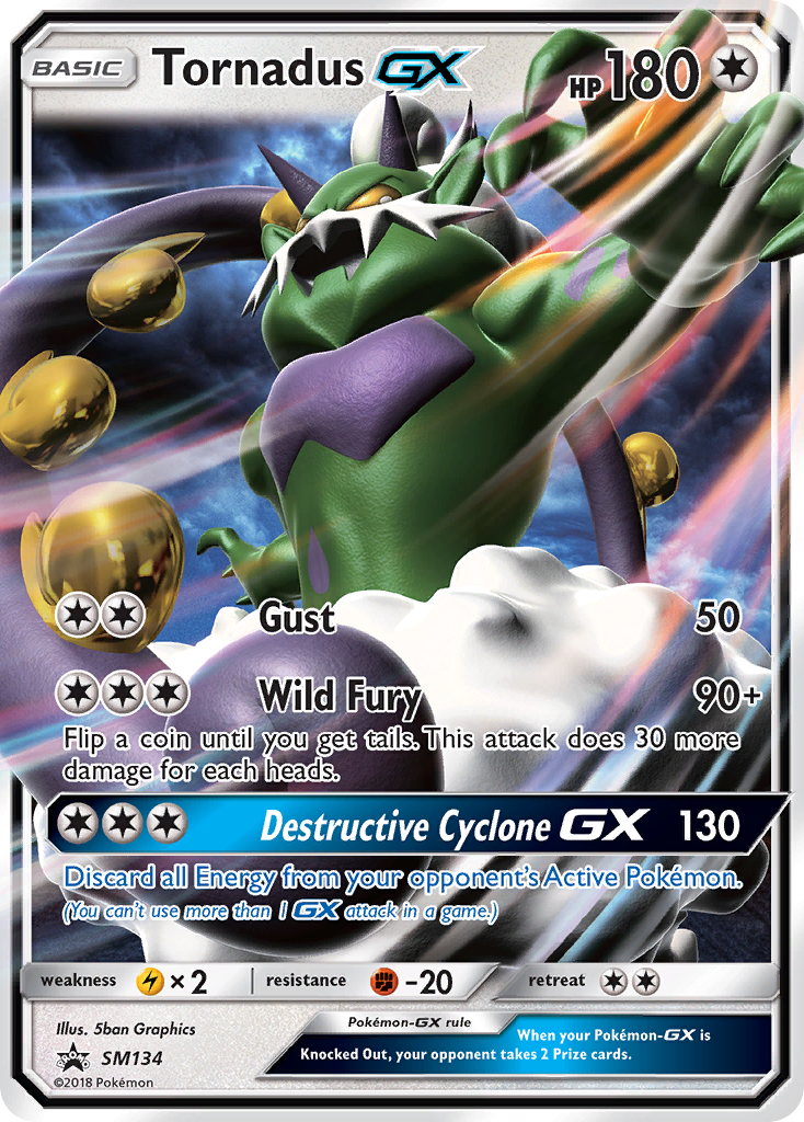 Tornadus GX (SM134) [Sun & Moon: Black Star Promos] | Chromatic Games