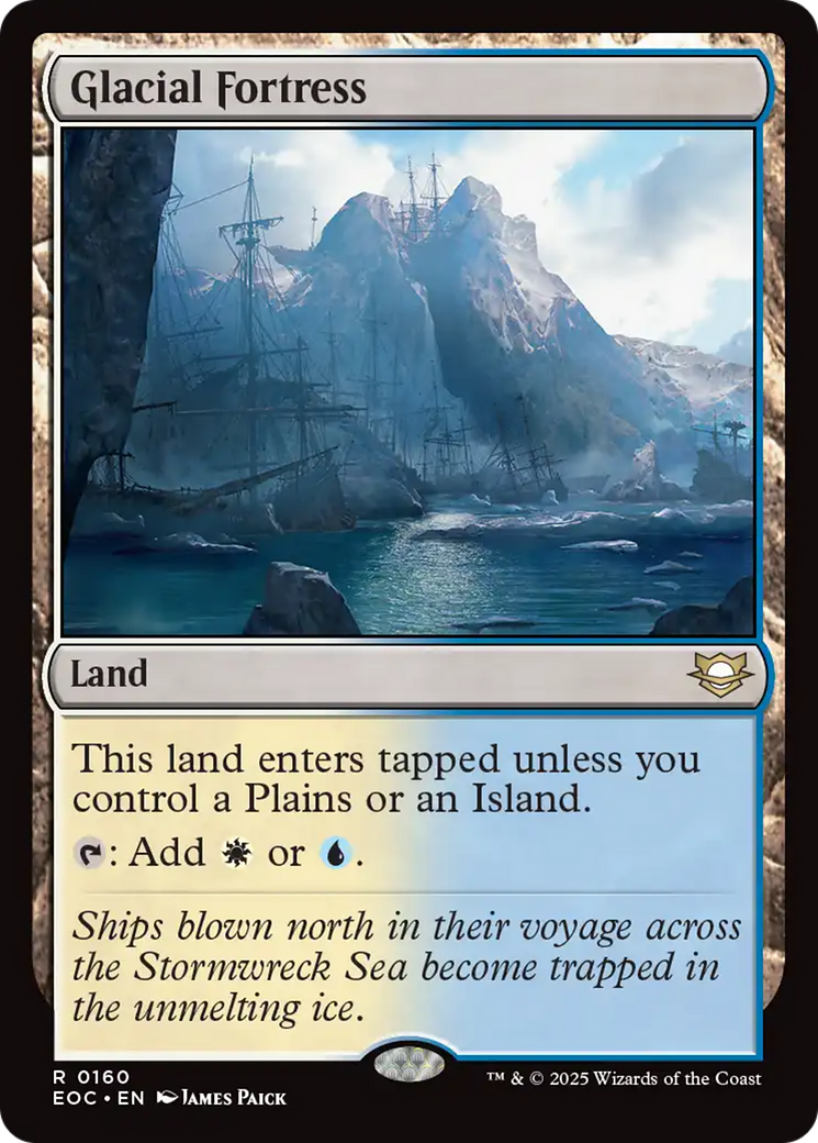 Glacial Fortress [Edge of Eternities Commander] | Chromatic Games