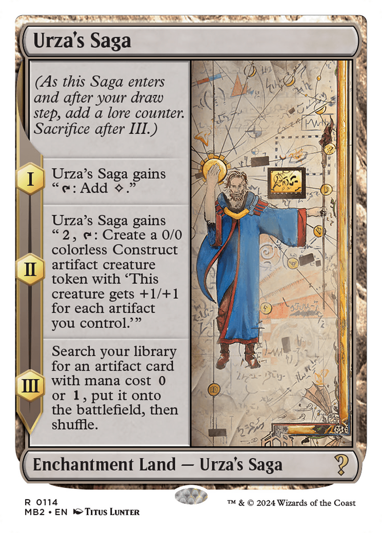 Urza's Saga (White Border) [Mystery Booster 2] | Chromatic Games