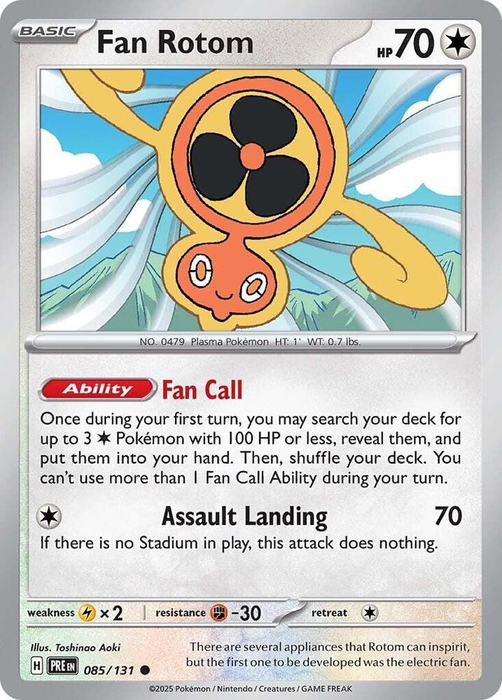 Fan Rotom (085/131) [Scarlet & Violet: Prismatic Evolutions] | Chromatic Games