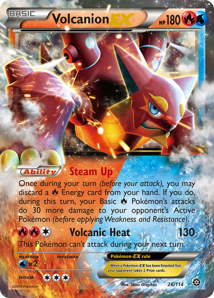 Volcanion EX (26/114) [XY: Steam Siege] | Chromatic Games