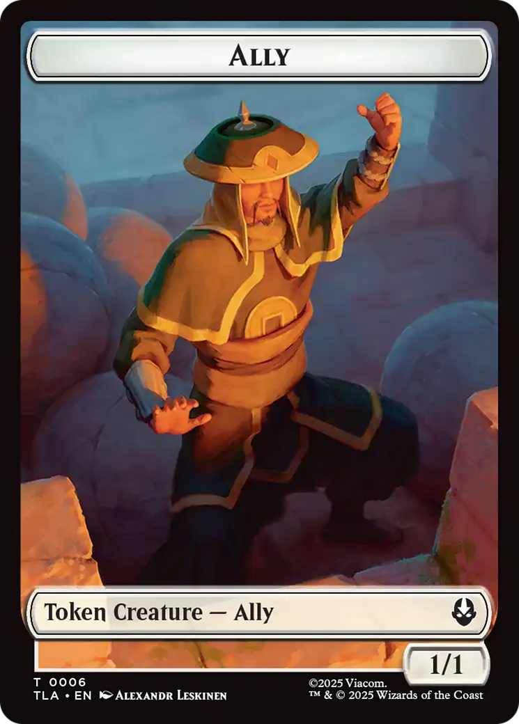Ally (0006) // Soldier (0002) Double-Sided Token [Avatar: The Last Airbender Tokens] | Chromatic Games