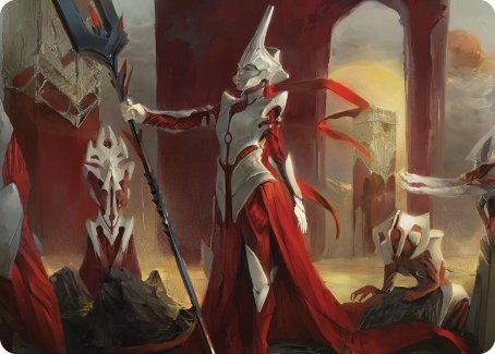 Porcelain Zealot Art Card [Phyrexia: All Will Be One Art Series] | Chromatic Games