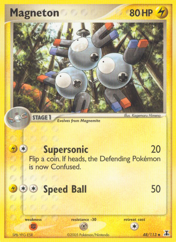 Magneton (48/113) [EX: Delta Species] | Chromatic Games