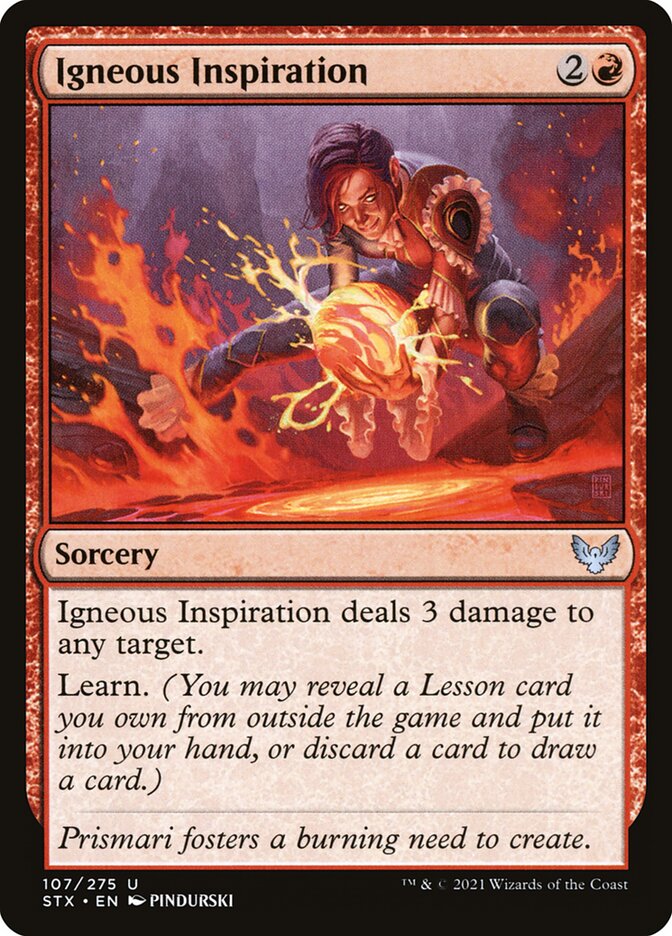 Igneous Inspiration 107 (Strixhaven: School of Mages)  | Chromatic Games