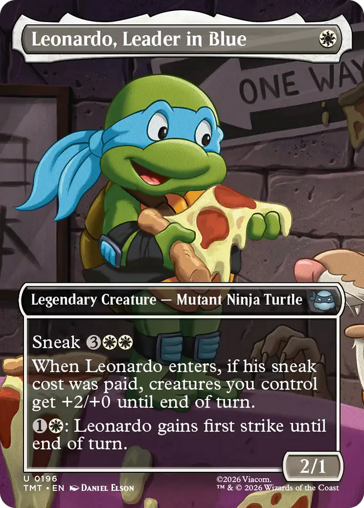 Leonardo, Leader in Blue (Borderless) [Teenage Mutant Ninja Turtles] | Chromatic Games