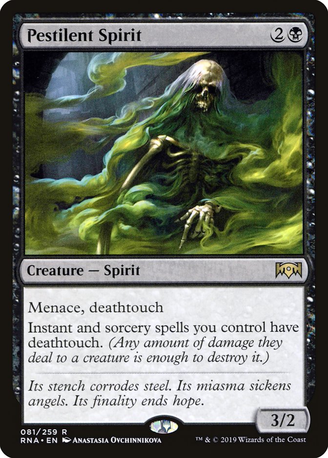 Pestilent Spirit 81/259 (Ravnica Allegiance)  | Chromatic Games