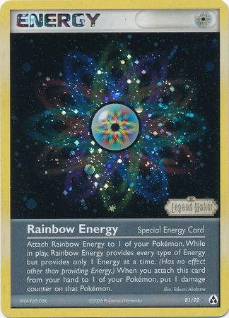 Rainbow Energy (81/92) (Stamped) [EX: Legend Maker] | Chromatic Games