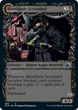 Baneblade Scoundrel Showcase 289/277 (Innistrad: Midnight Hunt)  | Chromatic Games