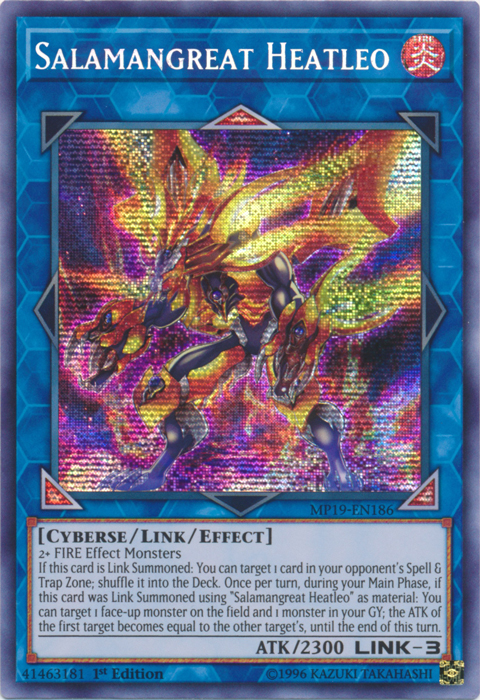 Salamangreat Heatleo [MP19-EN186] Prismatic Secret Rare | Chromatic Games