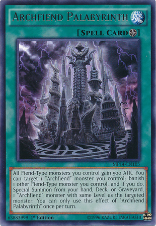 Archfiend Palabyrinth [MP14-EN105] Rare | Chromatic Games