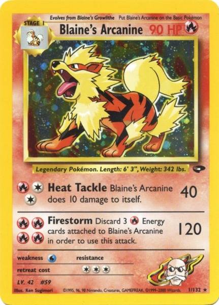 Blaine's Arcanine (1/132) [Gym Challenge Unlimited] | Chromatic Games