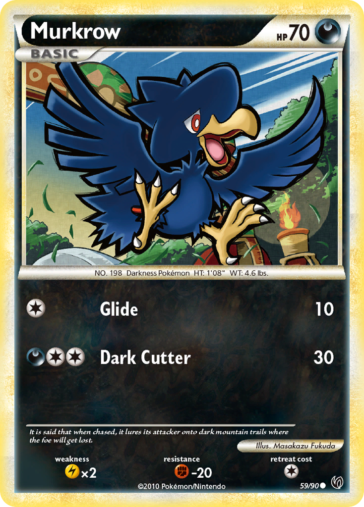 Murkrow (59/90) [HeartGold & SoulSilver: Undaunted] | Chromatic Games