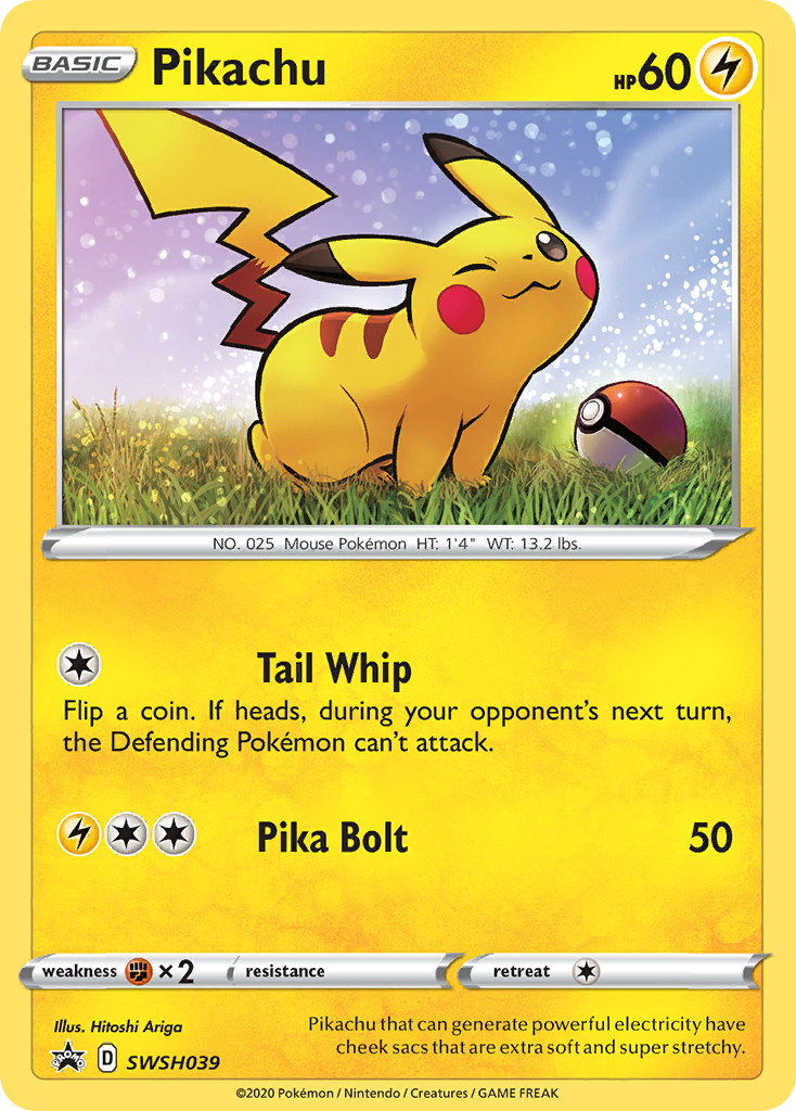 Pikachu (SWSH039) [Sword & Shield: Black Star Promos] | Chromatic Games