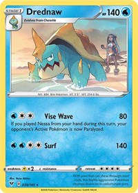 Drednaw (039/185) (Cracked Ice Holo) (Theme Deck Exclusive) [Sword & Shield: Vivid Voltage] | Chromatic Games