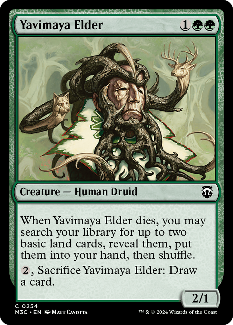 Yavimaya Elder (Ripple Foil) [Modern Horizons 3 Commander] | Chromatic Games