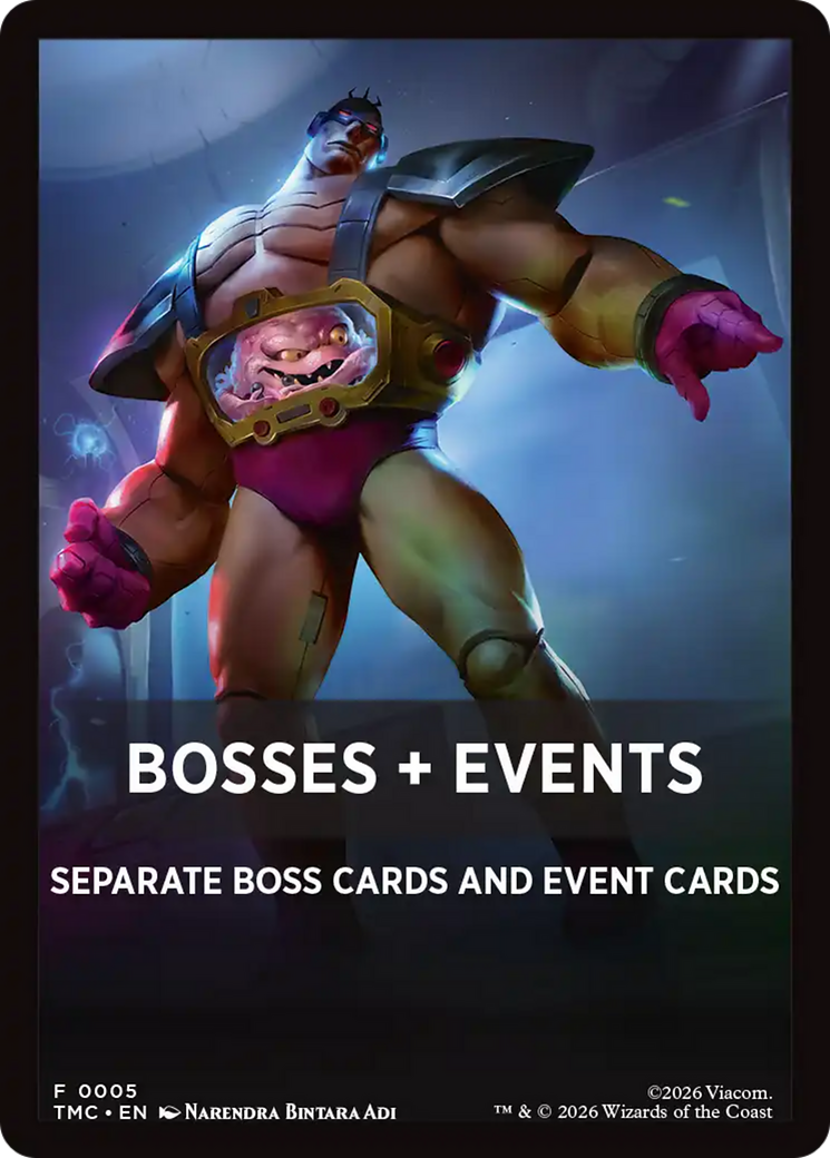 Bosses + Events [Teenage Mutant Ninja Turtles Commander Tokens] | Chromatic Games