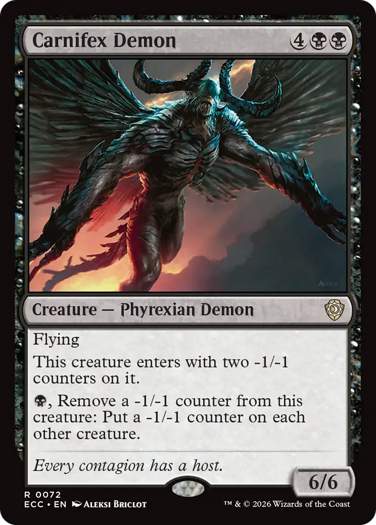 Carnifex Demon [Lorwyn Eclipsed Commander] | Chromatic Games