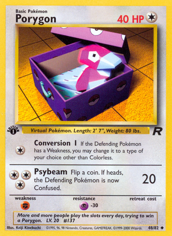 Porygon (48/82) [Team Rocket 1st Edition] | Chromatic Games