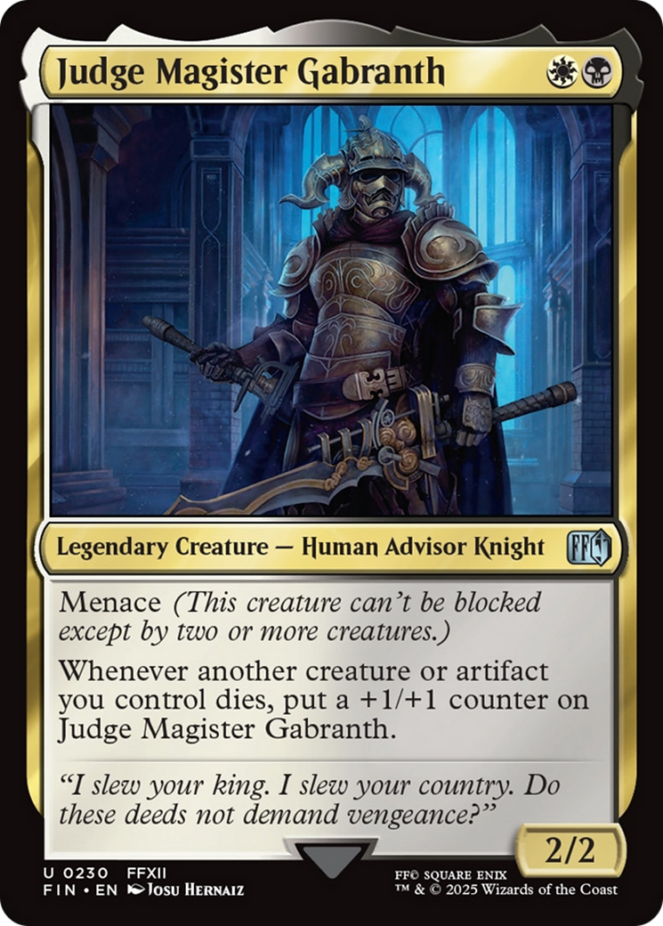 Judge Magister Gabranth [FINAL FANTASY] | Chromatic Games