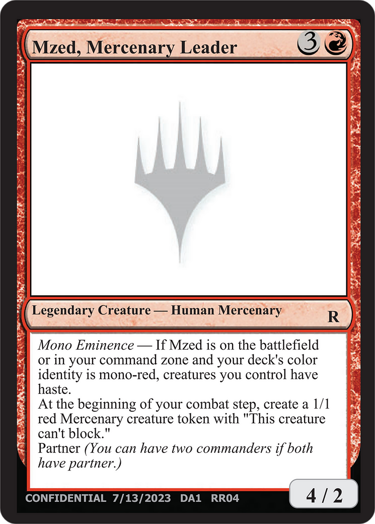 Mzed, Mercenary Leader [Unknown Event] | Chromatic Games