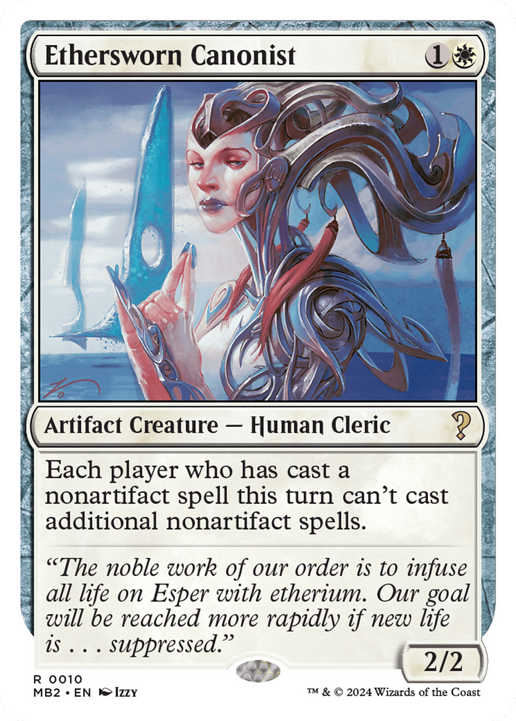 Ethersworn Canonist (White Border) [Mystery Booster 2] | Chromatic Games