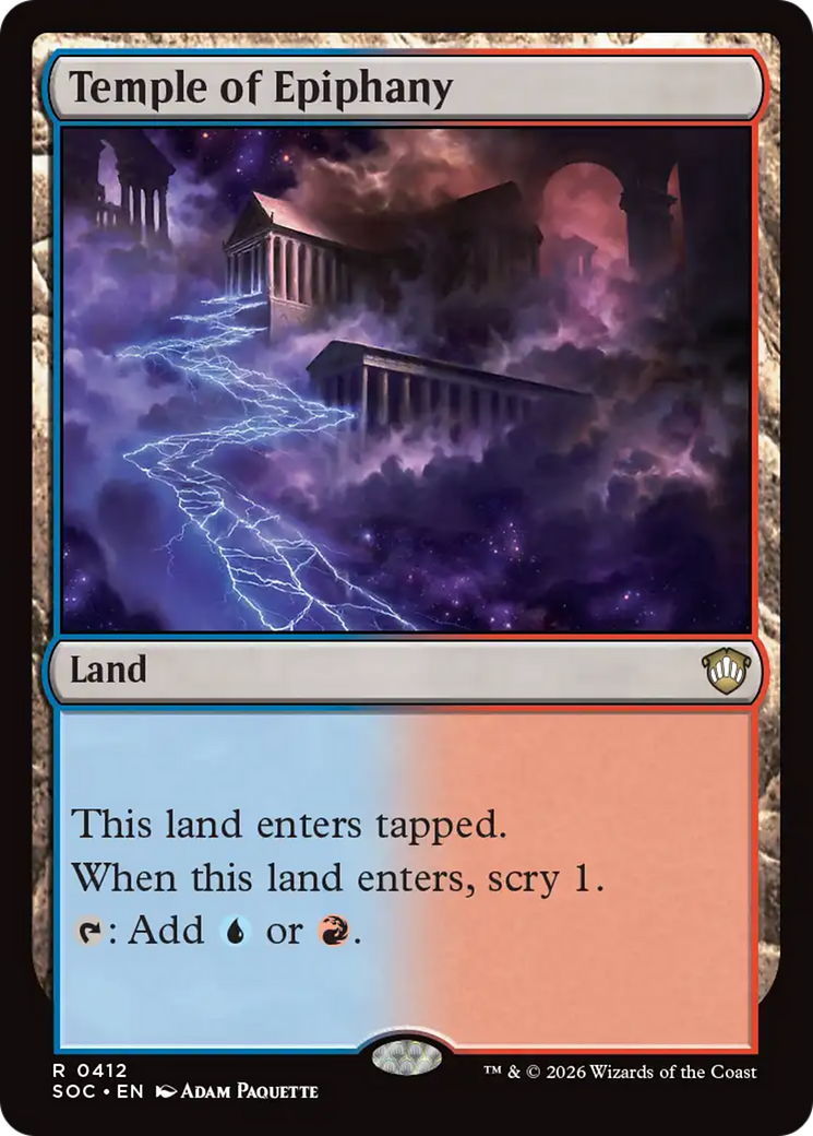 Temple of Epiphany [Secrets of Strixhaven Commander] | Chromatic Games