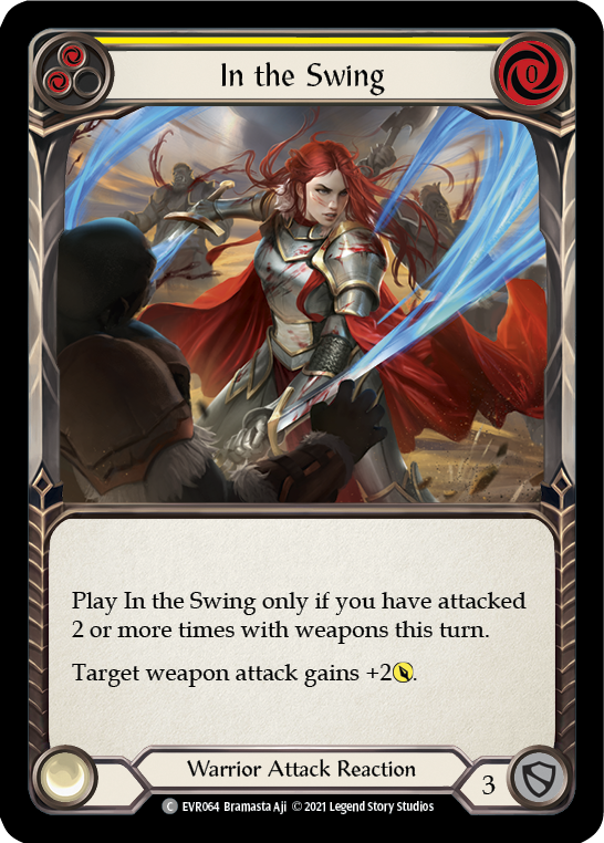 In the Swing (Yellow) [EVR064] (Everfest)  1st Edition Rainbow Foil | Chromatic Games